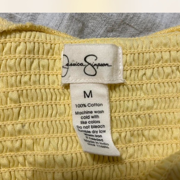 Jessica Simpson Yellow Strapless Sundress - Picture 2 of 5